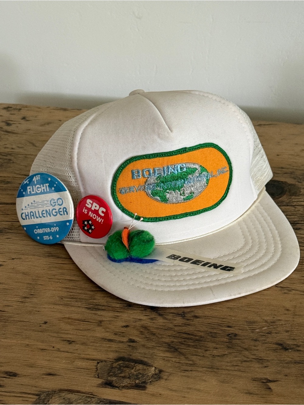 Vtg 80s Boeing Trucker Hat NASA Space Challenger | RARE FIND / COLLECTOR'S ITEM